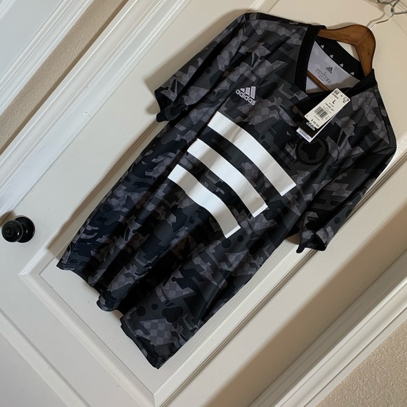 Adidas Tan AOP Digital Camo Graphic Jersey - Picture 3 of 8